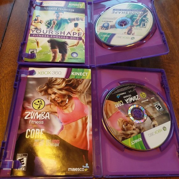 Zumba Core Your Shape Microsoft Xbox 360 Fitness Games Near Mint - Picture 3 of 5